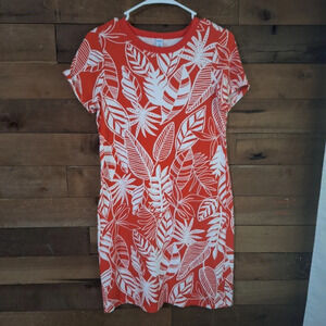 Old Navy Tropical Cotton Shift Dress Sz M